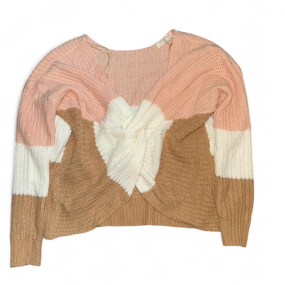 Colorblock V-Neck Sweater